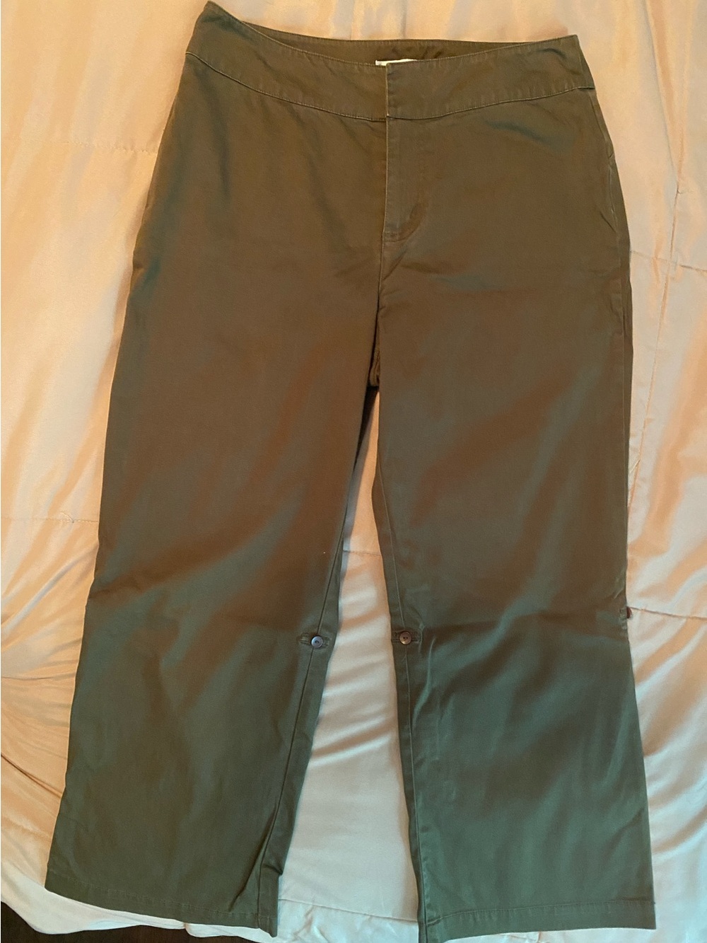 Pendleton Olive Green Men's Chinos with Button Tabs